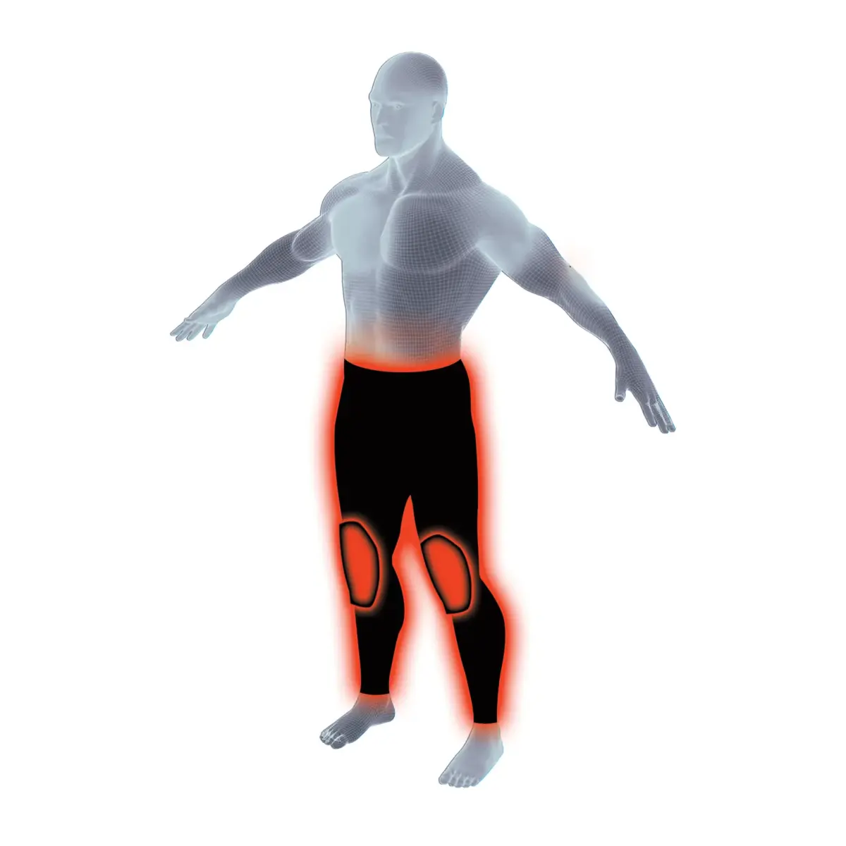 Thermal Insulated Long Jeans Double Layer - 4XL Black - Image 1