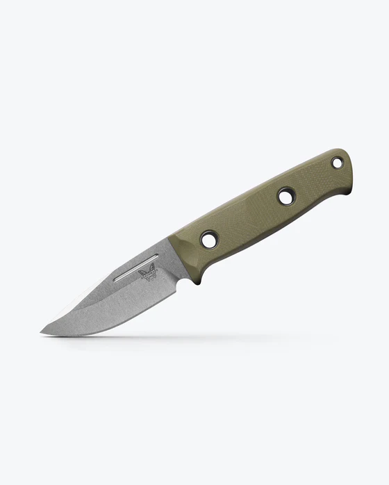 1 Benchmade Mini Bushcrafter | OD Green G10 | Drop-point - Image 1