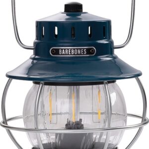 Barebones Living Railroad Lantern Ocean Blue