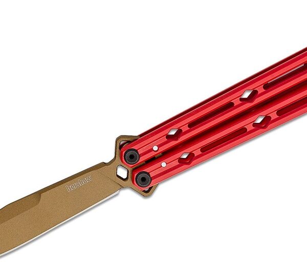 Kershaw LUCHA - STEEL CERAKOTE RED/BRZ