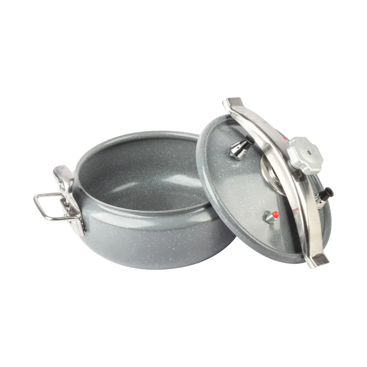Short Aluminum Pressure Cooker Ceramic Coated - Image 3