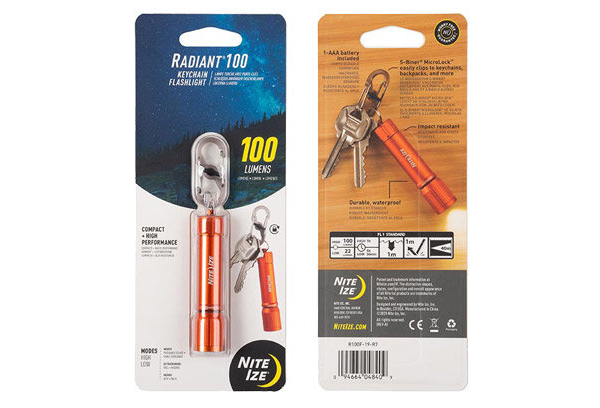 Nite Ize Radiant 100 Keychain Flashlight (Orange)