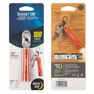 Nite Ize Radiant 100 Keychain Flashlight (Orange)
