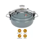 Short Aluminum Pressure Cooker Ceramic Coated - Image 4