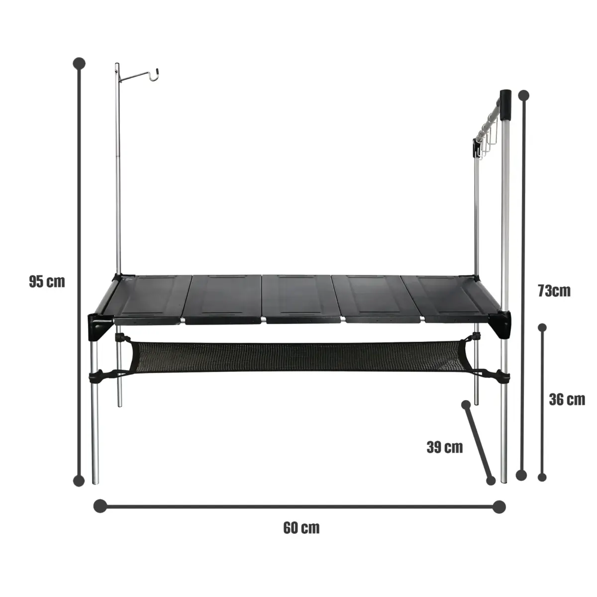 Aluminum Table Set 69*39 - Image 4