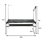 Aluminum Table Set 69*39 - Image 4