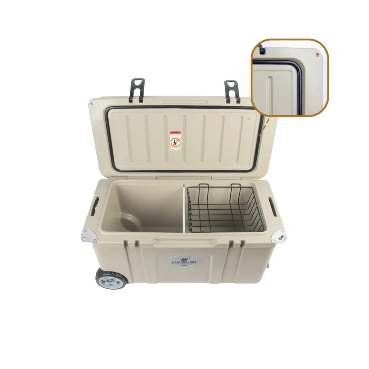 Camouflage Wheeled Cooler 75L - Image 2