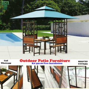 Outdoor Patio Furniture Set with Center Table and Chairs