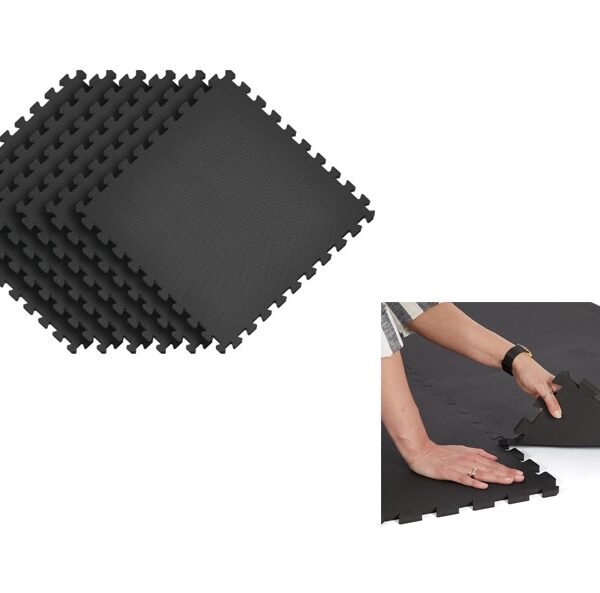 Interlocking EVA Floor Mat - Black