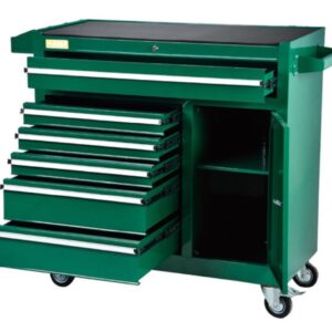 7 Drawers Workshop Tool Trolley with Cabinet