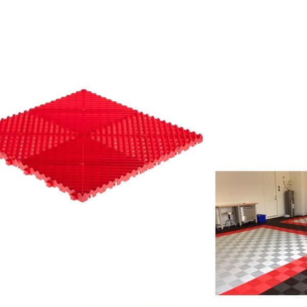 Multifunction Garage Floor Tile - Red