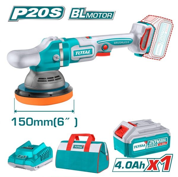 Total 20V Cordless Angle Polisher