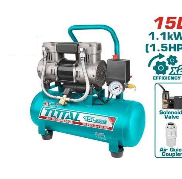 Total 15ltr Silent Air Compressor