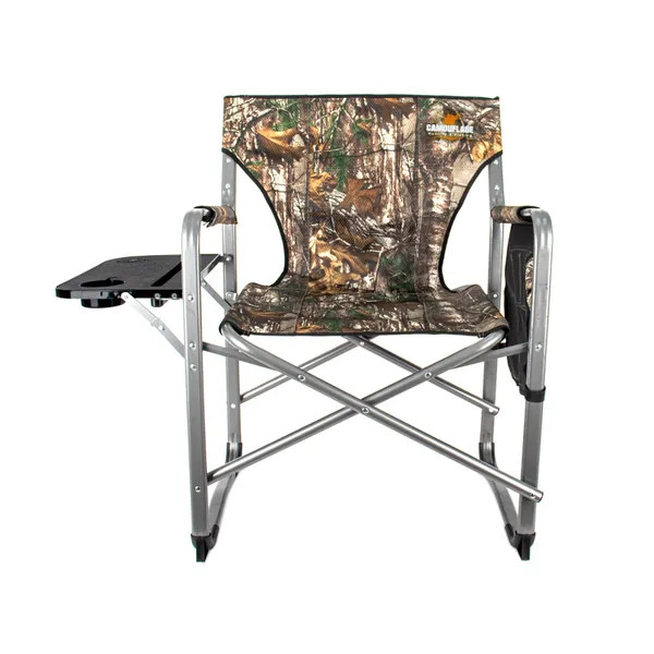 1 Aluminum Folding Chair with Table - Camo - Image 1