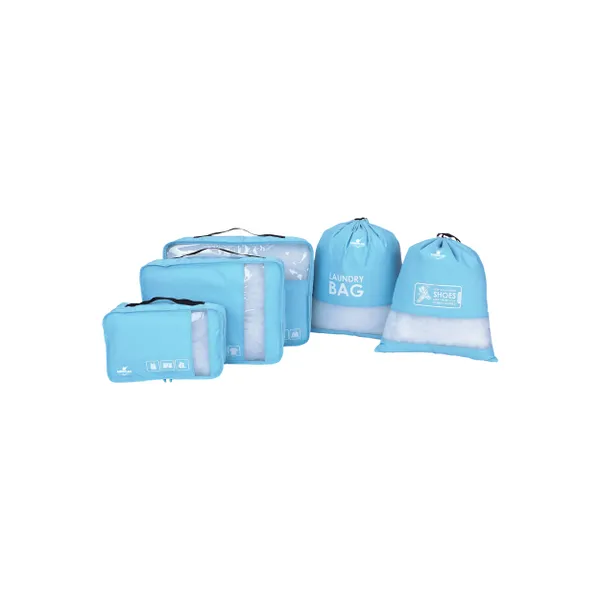1 Packing Cube Set Light Blue & Grey - Image 1