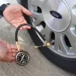 Camouflage Brass Chuck Tire Gauge - Image 2