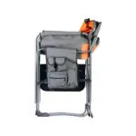 Aluminum Folding Chair with Table - Orange - Image 3