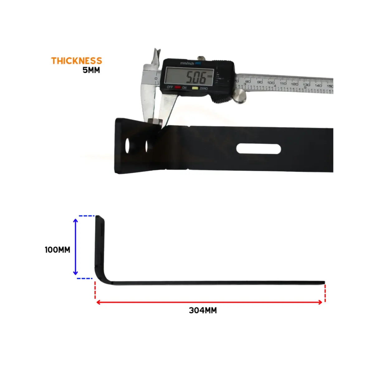Side Awing Brackets for Aluminum Flat Roof Rack - Image 3