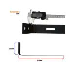 Side Awing Brackets for Aluminum Flat Roof Rack - Image 3