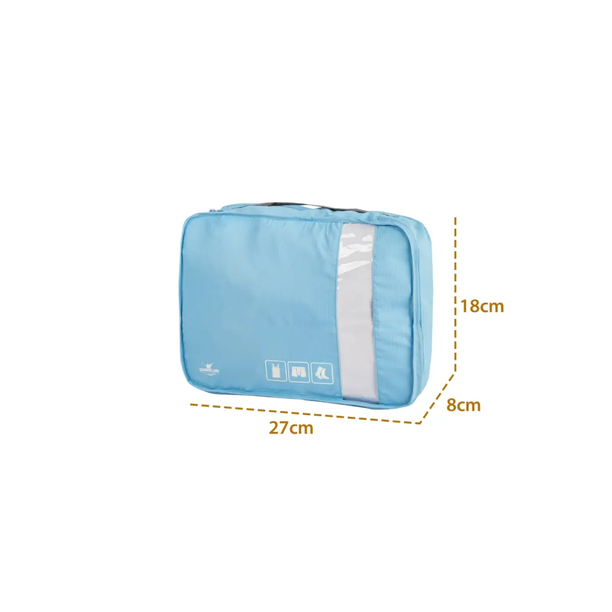 Packing Cube Set Light Blue & Grey - Image 3