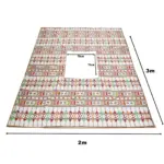 Camping Mat with Fire Hole 2*3m - Diala Off-White - Image 3