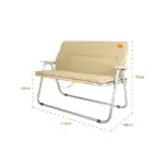 Camouflage Double Camping Chair - Khaki - Image 3