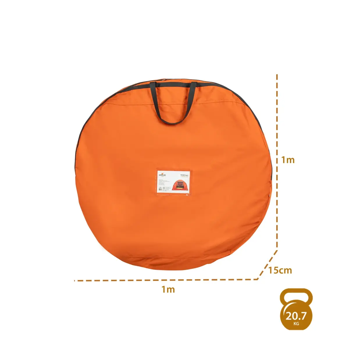 Mekshat Tent TN300 3 x 3 M - Orange - Image 2