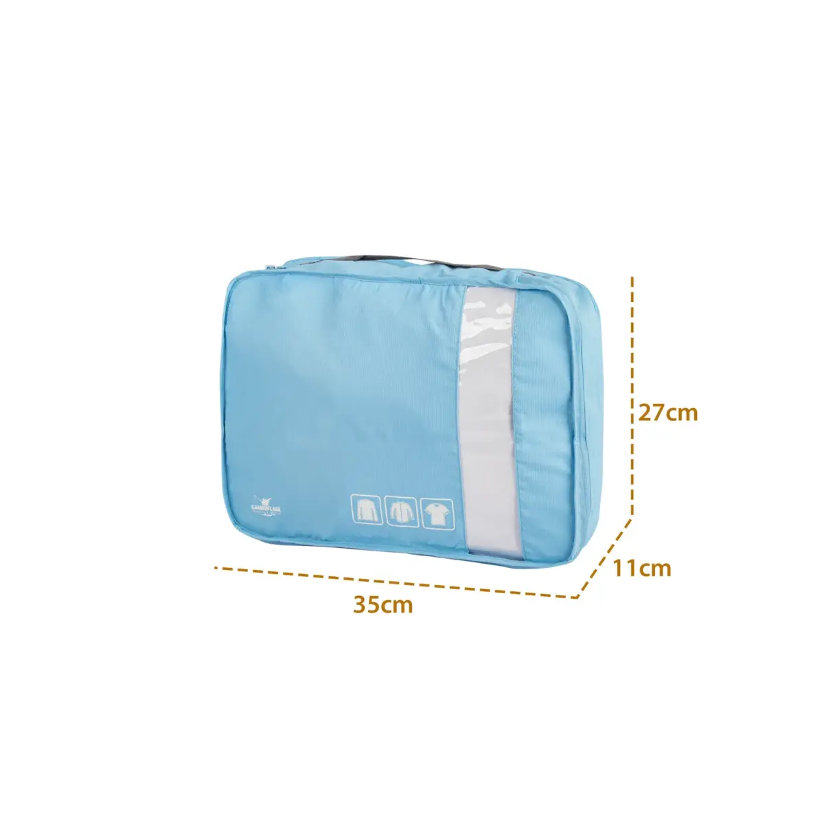 Packing Cube Set Light Blue & Grey - Image 4