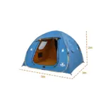 Mekshat Tent TN300 3 x 3 M - Blue - Image 4