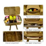 Duffel Travel Bag - Khaki - Image 4