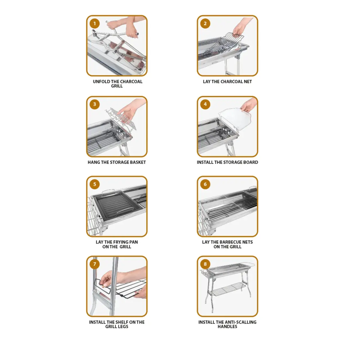 Portable Charcoal grill HX-CG13 - Image 2