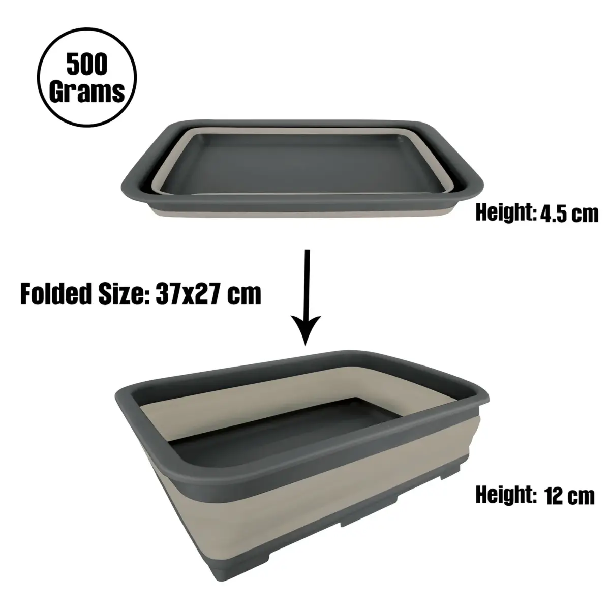 CamouflageRectangular Folding Bucket 37 * 27 CM - Image 2