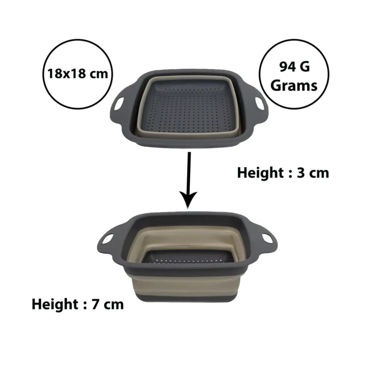 Folding Strainer 18 X 18 CM - Image 2