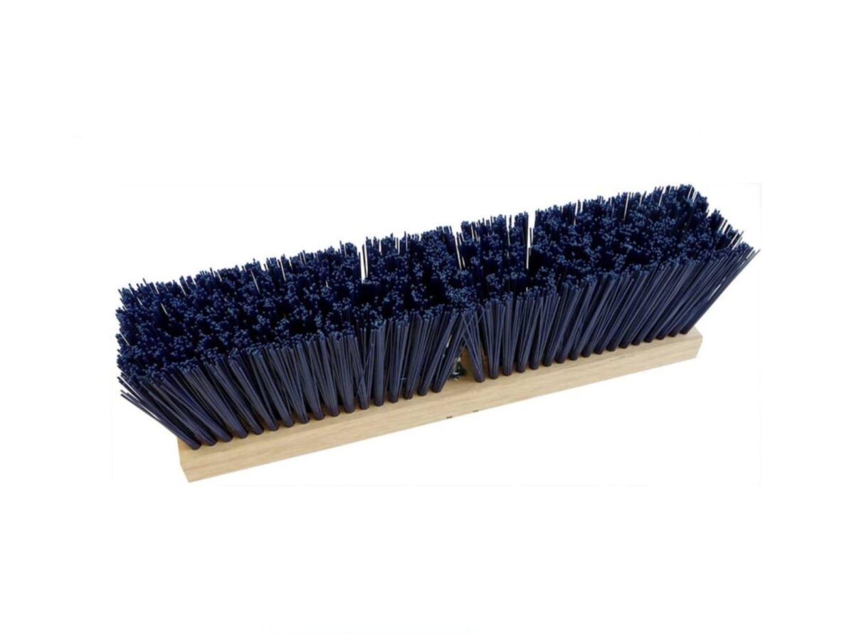 18" High Quality Street Broom with Handle - Image 1