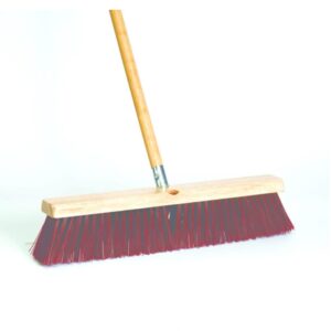 18" Premium Street Broom with handle
