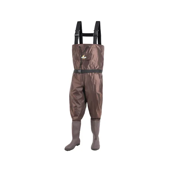 12 Camouflage PVC Wader - Brown Size 40-46 - Image 1