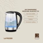 LePresso 360 Transparent Quick-Boil Glass Kettle - Image 2