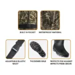 Camouflage PVC Wader - Camo Size 40-46 - Image 2