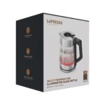 LePresso Multi-Temperature Illuminated Glass Kettle - Black - Image 2