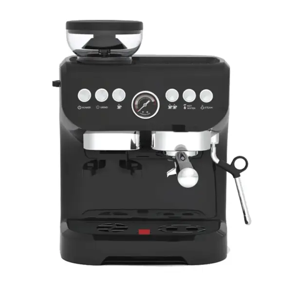 Lepresso Espresso Coffee Maker with Bean Grinder - Black