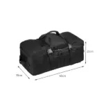 Camouflage Duffel Travel Bag - Black - Image 2