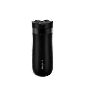 LePresso Insulated Mug with French Press - Black