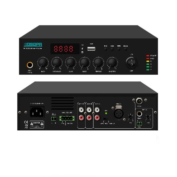 DSPPA 250W Mini Digital Mixer Amplifier