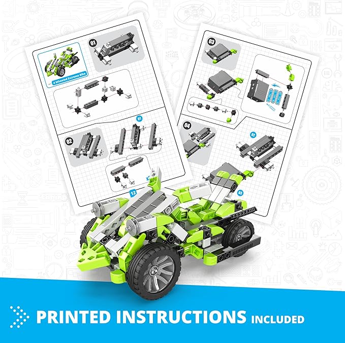 1 Engino Inventor STEM Toys, Motorized 4-Wheeled Extreme Bike, Construction Toys for Kids 9+, Building Kit, STEM Projects, Gifts for Boys & Girls - Image 1