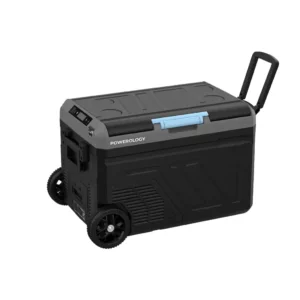 Powerology Dual Compartment Smart Fridge And Freezer 40L - Gray