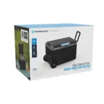 Powerology Dual Compartment Smart Fridge And Freezer 40L - Gray - Image 2