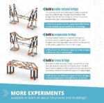 Engino ENG-STEM55 Discovering Stem Sydney Harbour Bridge and Eiffel Tower Construction, Blue, Architecture Set - Image 5