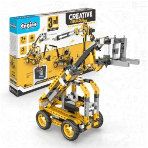 Engino Creative Builder Tall Crane Machinery Motorized Set