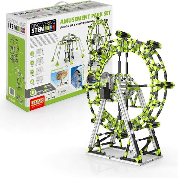 Engino - STEM Toys, Amusement Park: London Eye, Building Toys for Kids 9+, Educational Toys, Gifts for Boys & Girls (8 Model Options)