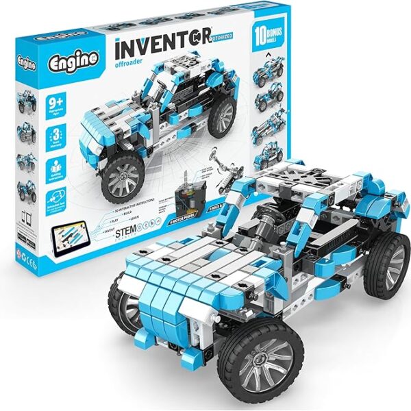 Engino Inventor Stem Toys, Motorized Offroader, Construction Toys for Kids 9+, Building Kit Powered by Motor, Stem Kits, Gifts for Boys & Girls